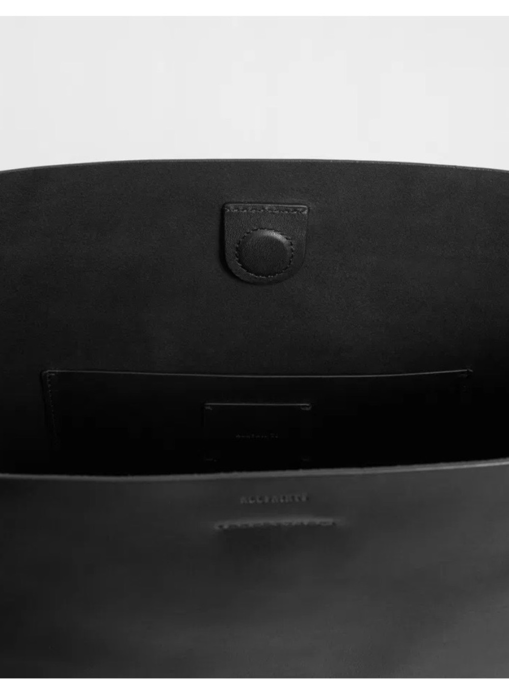 All Saints Captain Leather North South Tote Bag - Picture 5 of 11